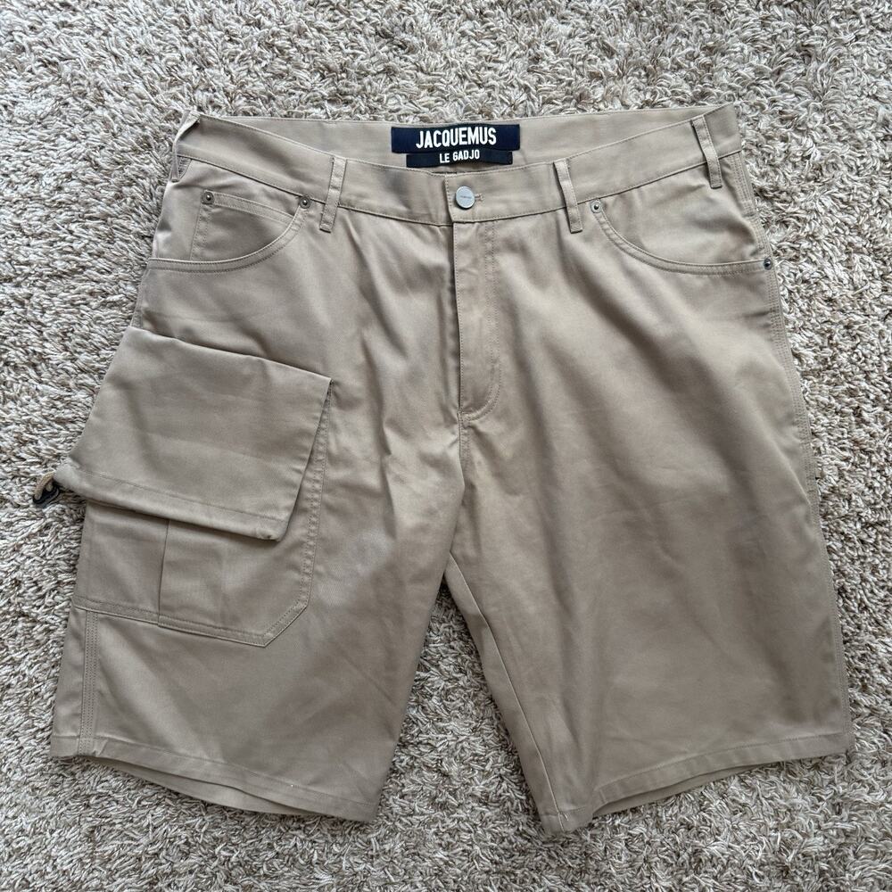 Jacquemus “Le Gadjo” Cargo Shorts Brown Tan Men’s Size 52 / 34” Waist